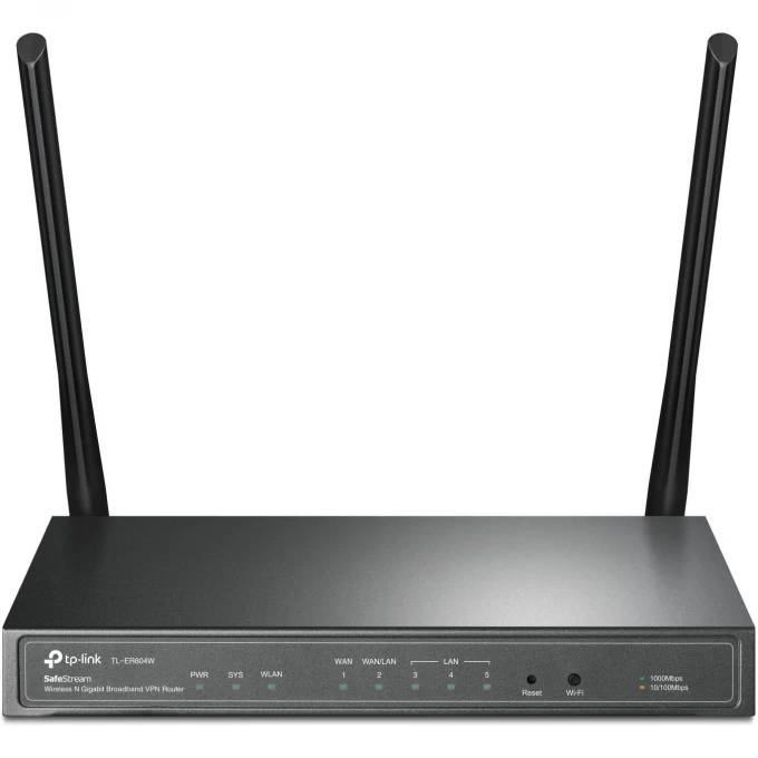 VPN-маршрутизатор TP-LINK гигабитный широкополосный TL-ER604W VPN-маршрутизатор TP-LINK гигабитный широкополосный TL-ER604W